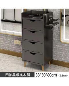 Oulin European Style Chest, Barber Shop Tool Cabinet, Salon Tool Storage Shelf, Multi-layer Storage Cabinet, Hair Salon Tool Table