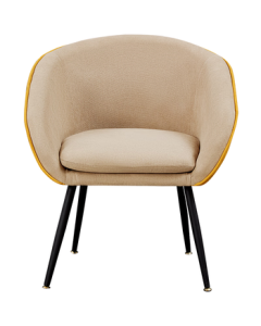 QuanU Home Single Sofa - Minimalist Balcony Lounge Chair, Fabric High-Back Chair KS for Bedroom