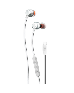 JBL TUNE310C Type-C Wired In-Ear Headphones for USB-C Devices, White Mid-Autumn Festival Gift