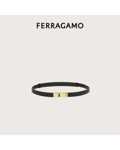 Ferragamo Women's Black Hug Adjustable Belt 0775549_C _100 Gift for Girlfriend
