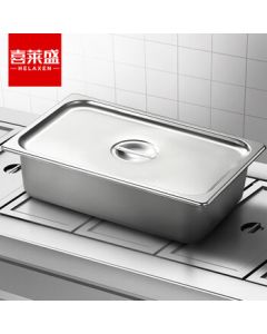 Xilai Sheng Commercial Insulated Food Warmer Stainless Steel Food Container Universal 1/1 Portion Box Electric Heating Food Cart 10cm Deep