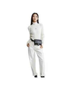 Calvin Klein Minimalist Compact Shoulder Bag Gift Metal Buckle Flap Bag Portable Commute CK Women's Waist Bag DH3486