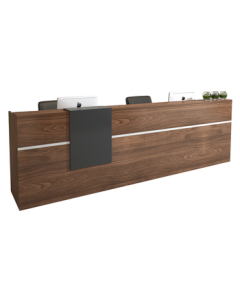 Tiankai Reception Desk, Modern Minimalist Front Desk for Offices, Beauty Salons, Clothing Stores, Small Bars, and Cashier Counters, 2.2m Front Desk with Overhead Drawer