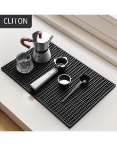 CLITON Bar Mat Drying Mat Coffee Cup Mat Rubber Non-Slip Waterproof Pad Desktop Bartending Table Mat