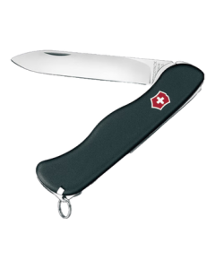 Victorinox Swiss Army Sentinel Plain Edge Fruit Knife Folding Knife Black 0.8413.3
