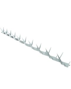 Muhuasheng Anti-Climb Wall Spikes for Windowsills, Balconies, Residential Compounds, Courtyard Walls, and Villa Fences - Medium Hot-Dip Galvanized Steel Spikes (1.25m Length per Piece)