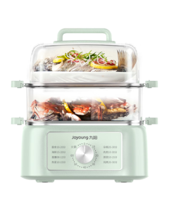 Joyoung Electric Steamer, Multi-Cooker, Hot Pot, Multi-Functional Pot for Home Use, Steamer for Buns and Crabs, Electric Heating Pot, 3-Layer Large Capacity Multi-Purpose Pot GZ105