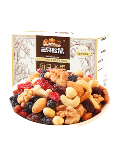 Three Squirrels Daily Nuts 750g/30 Packs Nut Gift Box Snacks Cashew Raisins Mid-Autumn Festival Bulk Purchase Gifts
