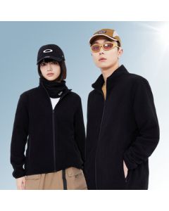 JINGDONG Jingzao [Anti-Static] Polar Fleece Jacket for Men and Women, Black, L (175/96A)