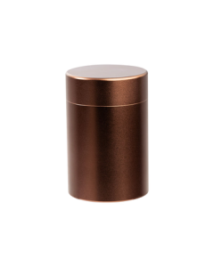 YIJUKE Double-Lid Portable Tea Canister Small Airtight Tea Tin Aluminum Alloy Tea Container Tea Storage Box