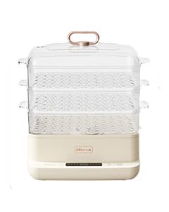 Bear Electric Steamer, Egg Steamer, 3-Tier Household Steamer, Large Capacity Electric Steamer, Multifunctional Bun Breakfast Maker with Preset Timer Electric Cooking Pot DZG-CA2D1