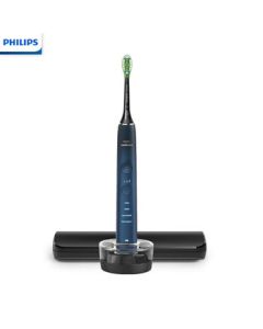 PHILIPS Sonic Electric Toothbrush DiamondClean 9000 Series - Birthday Gift for Couples (Him/Her), Removes 99.9% Stains - HX9911/62 Blue