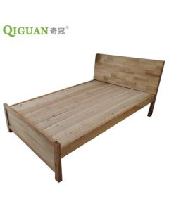 QIGUAN Single Bed 1200*2000mm Rubber Wood