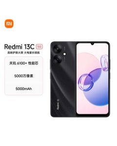 Xiaomi Redmi 13C 5G | Dimensity 6100+ Performance Chip | 50MP Ultra-Clear Dual Camera | 5000mAh Long Battery Life | 6GB+128GB | Starry Black SU7 [Exclusive Offer]