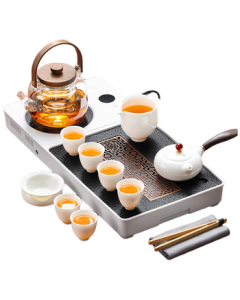 Shangyanfang Kung Fu Tea Set Complete Boiling and Brewing Integrated Tea Table Tea Tray High-end Tea Maker Full Set Mid-Autumn Festival Gift