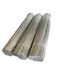 Luohuamandu Galvanized Iron Wire 0.75mm Diameter Thin Cut Wire Ties for Vineyard and Construction, 30cm Length, 0.5kg Weight