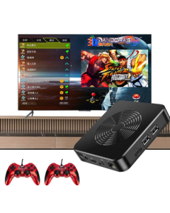 Weima Game Console 3D Pandora Arcade Machine with Coin Slot, Dual Wired Controllers, Retro Fighting Joystick for Home TV Gaming