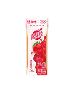 Mengniu Zhenguoli Milk Beverage with Real Fruit 250g*12 Boxes/Carton