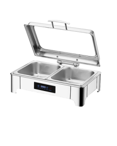 Venus Buffet Warmer Digital Display Hydraulic Large Glass Viewable Hotel Breakfast Food Warmer Buffet Table 13.5L
