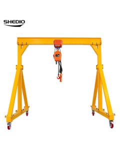 Shengdiao Manual Gantry Crane with 5-ton Capacity, 6m Height, 4m Width, Equipped with DHS Electric Hoist 380V 5-ton 6m Electric Trolley and Wireless Remote Control