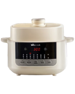 Bear Electric Stew Pot DDZ-J25G2, Water-Bath Steamer, Soup Pot, Bird's Nest Steamer, Baby Porridge Maker, Household with Steamer Basket 4.1L