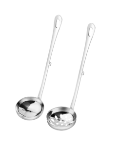 Maxcook Hot Pot Spoon Set - Stainless Steel Soup Spoon & Slotted Spoon (MCTH-22)