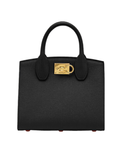 Ferragamo Women's Black Leather Handbag 0750036 Gift for Girlfriend