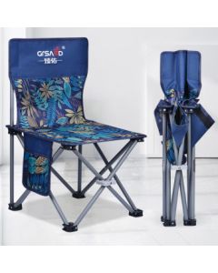Grsaed Outdoor Folding Chair Medium Portable Fishing Chair Sketching Chair Picnic Travel Subway Portable Chair Rainforest