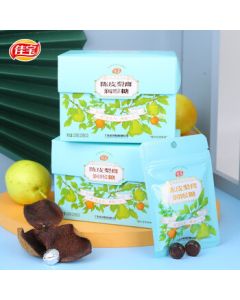 Jiabao Tangerine Peel and Pear Throat Soothing Candy 150g - Healthy Autumn Pear Syrup Snack for Office, Individually Wrapped