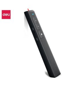 Deli 360-Degree Control Teacher's Special PPT Projection Pen Laser Page Turner Pointer Electronic Pen Presentation Pen Wireless Presentation Remote Control Courseware Pen Red Light Black 2802