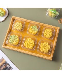 Paparoti 50g Mooncake Packaging Box Transparent Flat Lid Blister Box Snow Skin Mooncake Packing Box (50 Sets)