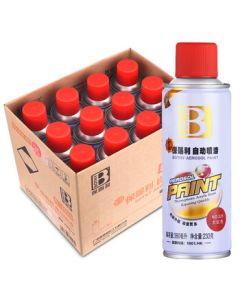 Biaozhi Bright Red Spray Paint, Metal Rustproof Spray Paint, Hand Spray Paint, Special Automotive Spray Paint Can, 12 Bottles per Case