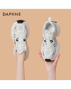 Daphne New Fashion Casual Sneakers for Women, Summer Versatile Platform Dad Shoes 4024101457 White 39