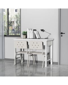 SDLH Dorm Study Desk Office Desk Training Desk Set with Two-Drawer Study Table and 2 Chairs