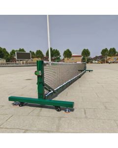 Leiwin Brand Portable Pickleball Net Post System for Outdoor Use - Galvanized Steel Pickleball Posts