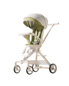 QULEBEAR Stroller for Kids - 2-Way Reversible Baby Stroller, Multi-Function High-View Lightweight Umbrella Stroller with Sit-to-Lie Feature, Fresh Green