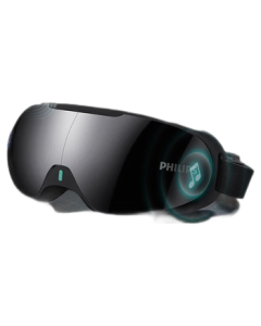 PHILIPS Eye Massager, Sleep Massage Eye Mask, Bluetooth Airbag Heating Portable Foldable Eye Mask PPM3203E