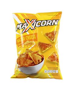 Maxicorn Thin & Crispy Corn Chips Mexican Cheese Flavor 140g Bag Imported Snacks from Indonesia