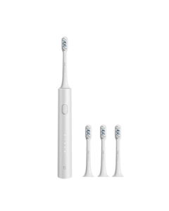 MiJia Xiaomi Electric Toothbrush T302 for Adults/Students, 4 Cleaning Modes, 150-Day Battery Life, 4 Brush Heads, Silver Gray