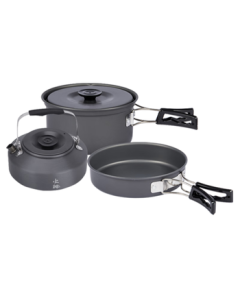 FIRE-MAPLE Jingyan Camping Cookware Set (JD) - Outdoor Camping Stove Pot, Kettle, and Tea Boiling Trio