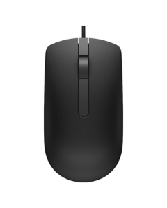 Dell (DELL) MS116 Wired Mouse - Classic Symmetrical Design for Business and Office, USB Plug-and-Play Mouse (Black)