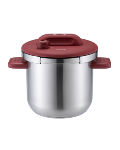 Lingfeng Pressure Cooker, Home Use Stainless Steel Pressure Pot with Anti-Explosion Design, One-Hand Open/Close, Compatible with Gas Stove and Induction Cooker