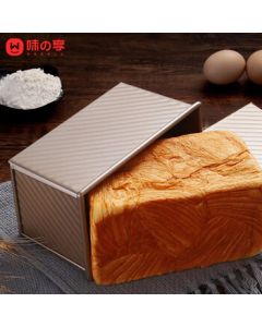 Weizhixiang Toast Mold Non-Stick Oven Bread Loaf Pan 450g Wavy with Lid