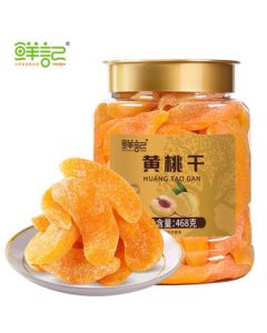 Xianji Dried Yellow Peach 468g/Can Preserved Fruit Snack Dried Fruit Sweet Peach Treat