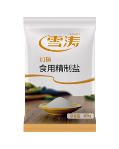 Xue Tao Iodized Refined Edible Salt 400g [Well and Rock Salt] Premium Seasoning Salt by Zhejiang Salt