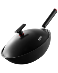 SUPOR Titanium-Infused Iron Wok, Non-Stick & Rust-Free, No Seasoning Needed, Coating-Free Fine Iron Wok HC30YT1, 30cm for 3-6 People