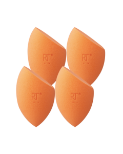Real Techniques Makeup Sponge Blender, 4-Pack Non-Absorbent Beauty Sponge for Dry & Wet Use, Perfect Gift for National Day & Mid-Autumn Festival