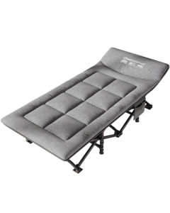 OKeefe Folding Bed Single Bed Office Nap Resting Bed Portable Lounge Chair Hospital Companion Bed Outdoor Camping Cot