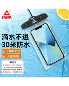 Peak Waterproof Phone Pouch Touchscreen Dry Bag with Neck Strap for Swimming, Rafting, and Food Delivery Riders