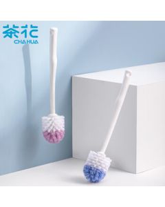 Camellia Toilet Brush with Long Handle - Hard Bristles for 360° Cleaning, Bathroom and Toilet Scrubber
